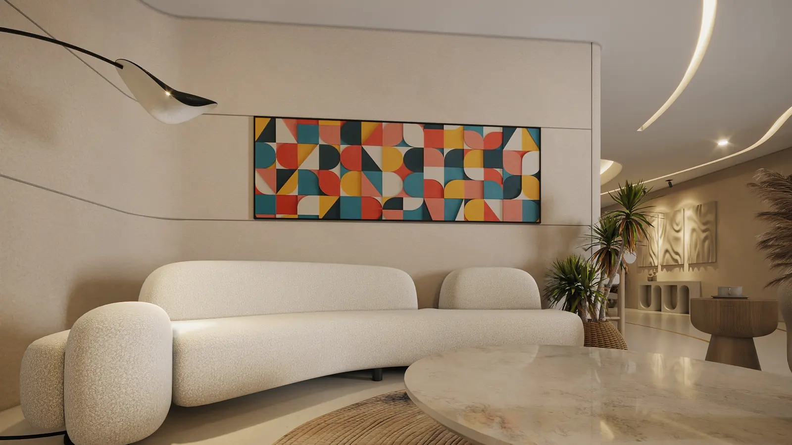 Interior view 2 – Lights, Camera, Design — A Star's Sanctuary, concept design by Pixel Solution