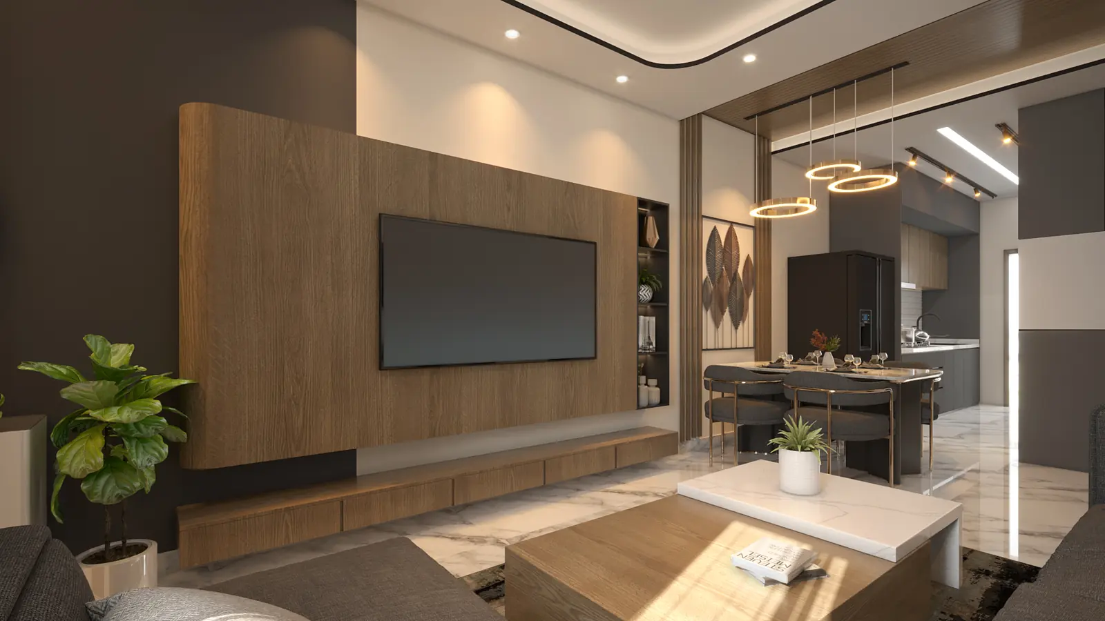 Interior view 6 – Pardi Residence, Valsad, turnkey execution by Pixel Solution