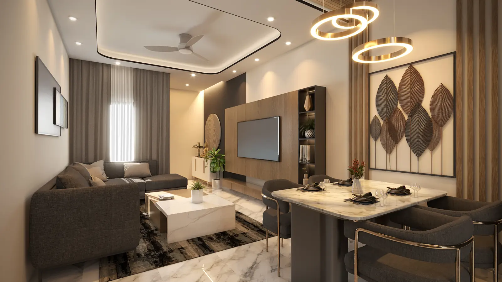 Interior view 7 – Pardi Residence, Valsad, turnkey execution by Pixel Solution