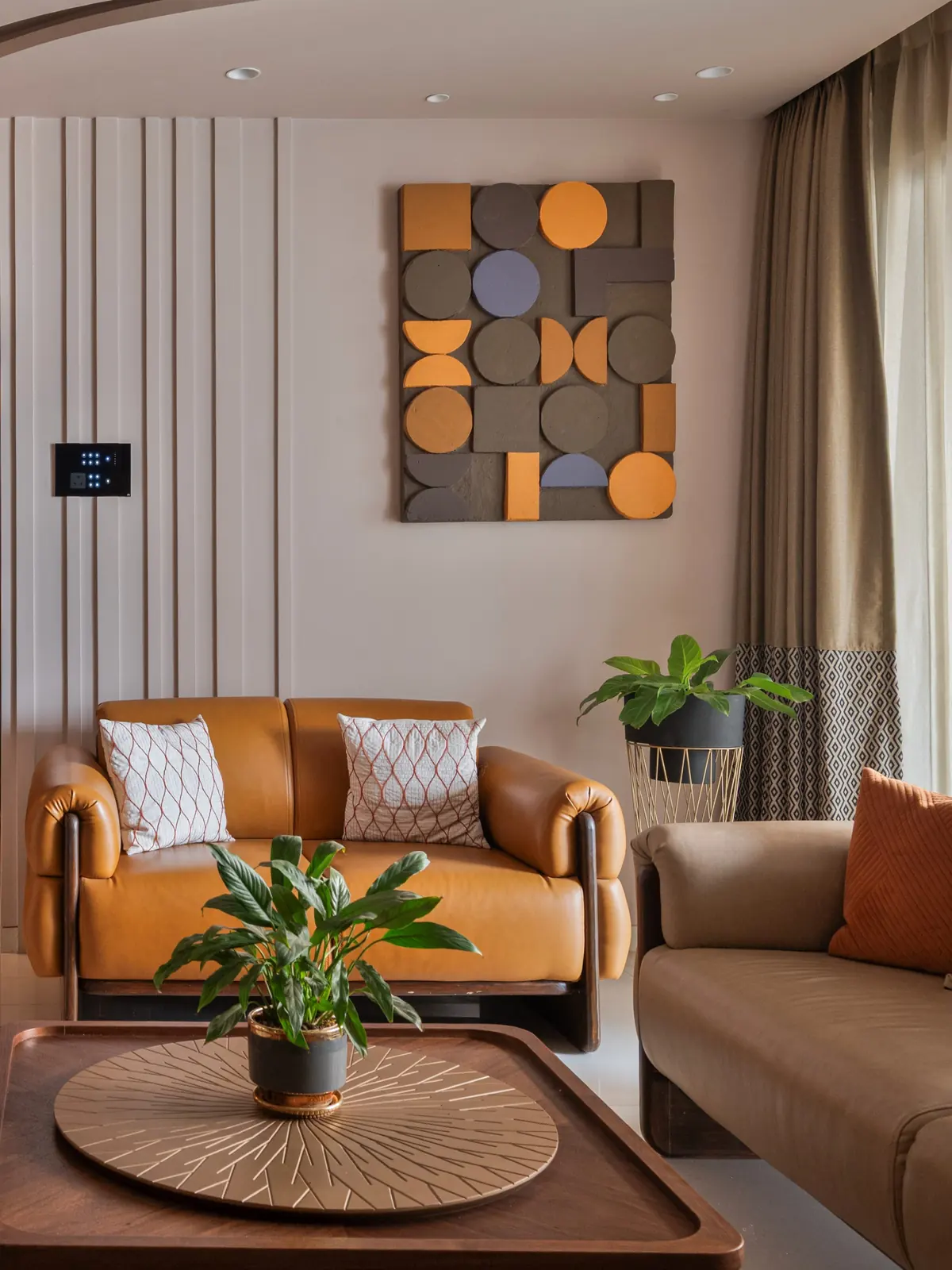 Living room – Pimpri Chinchwad Residence, Pune, turnkey execution by Pixel Solution
