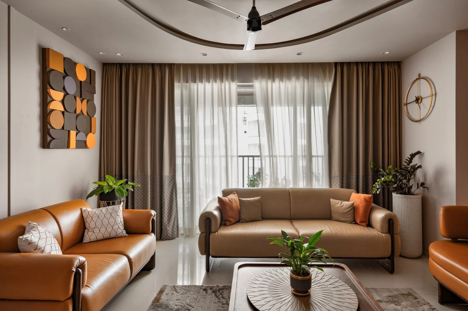 Living room – Pimpri Chinchwad Residence, Pune, turnkey execution by Pixel Solution