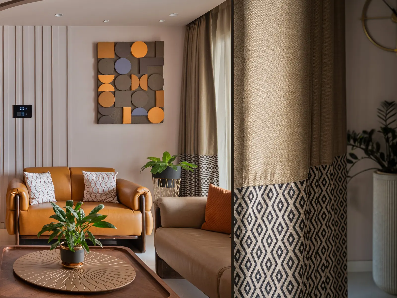 Living room – Pimpri Chinchwad Residence, Pune, turnkey execution by Pixel Solution