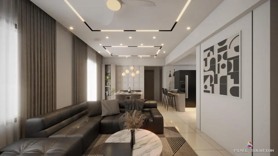 Interior view 2 – Wagholi Residence, Pune, interior design by Pixel Solution