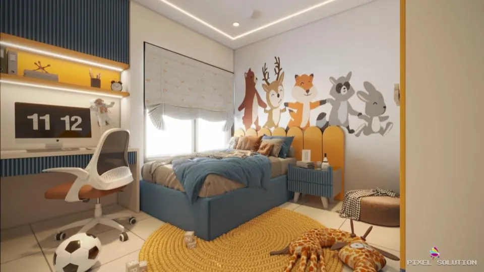 Interior view 4 – Wagholi Residence, Pune, interior design by Pixel Solution