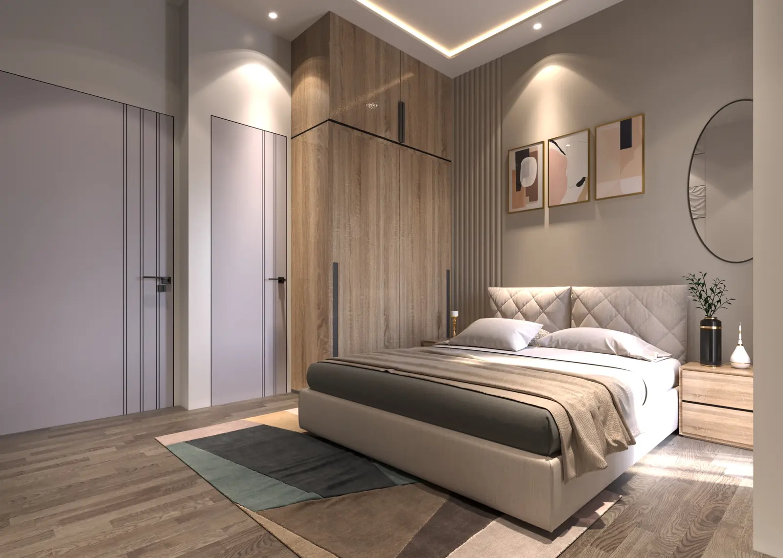 Parents' bedroom – Silvassa Residence, turnkey execution by Pixel Solution