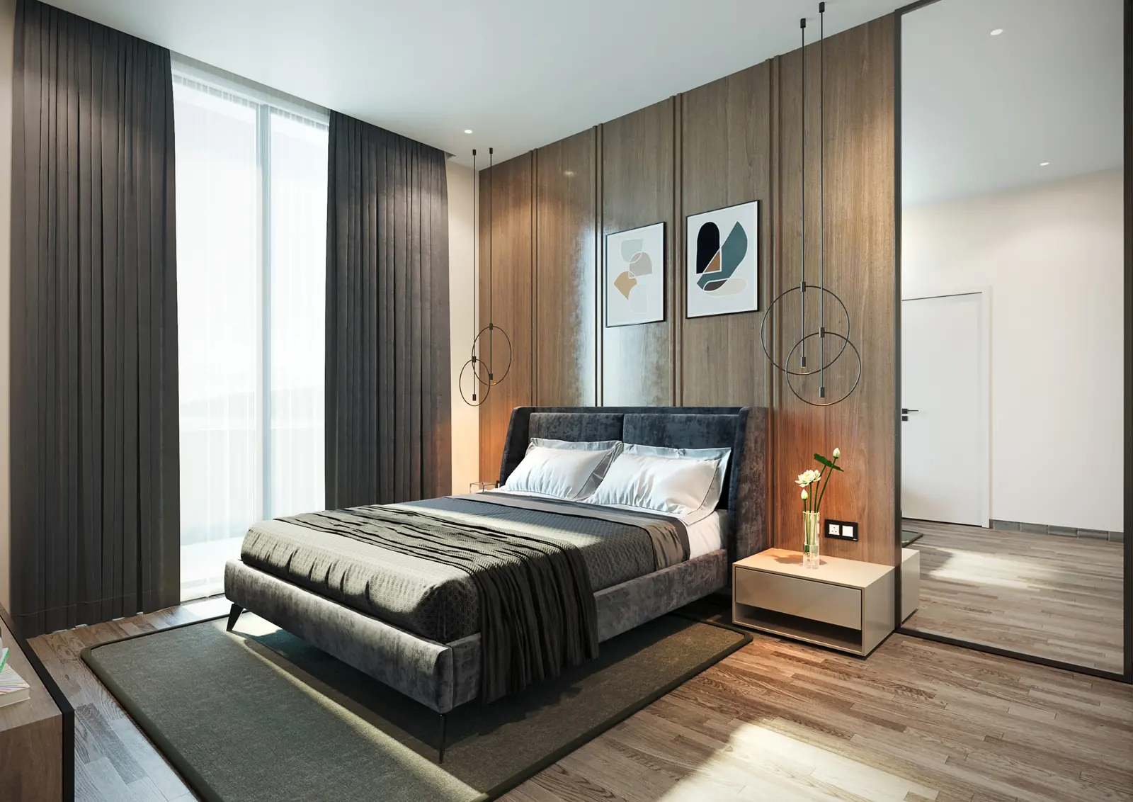 Bedroom – Sample Flat, Vapi, interior design by Pixel Solution
